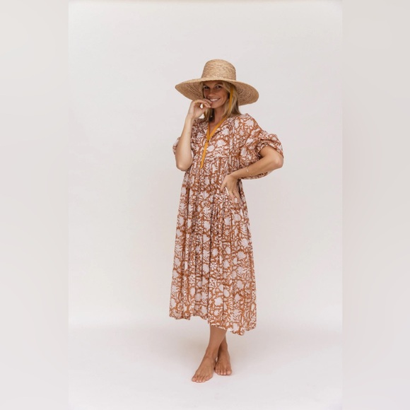 Daughters of India Kyra Midi Caramel - Picture 2 of 6